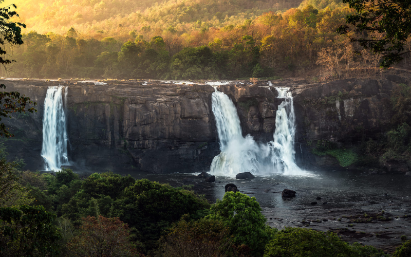  Athirappilly Falls, top water falls in India