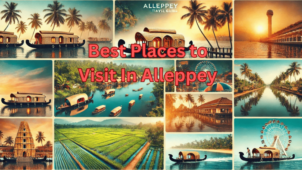 Best Places to visit in Alleppey: Explore the Best Backwaters, Houseboats, and Hidden Gems of Kerala’s Venice of the East