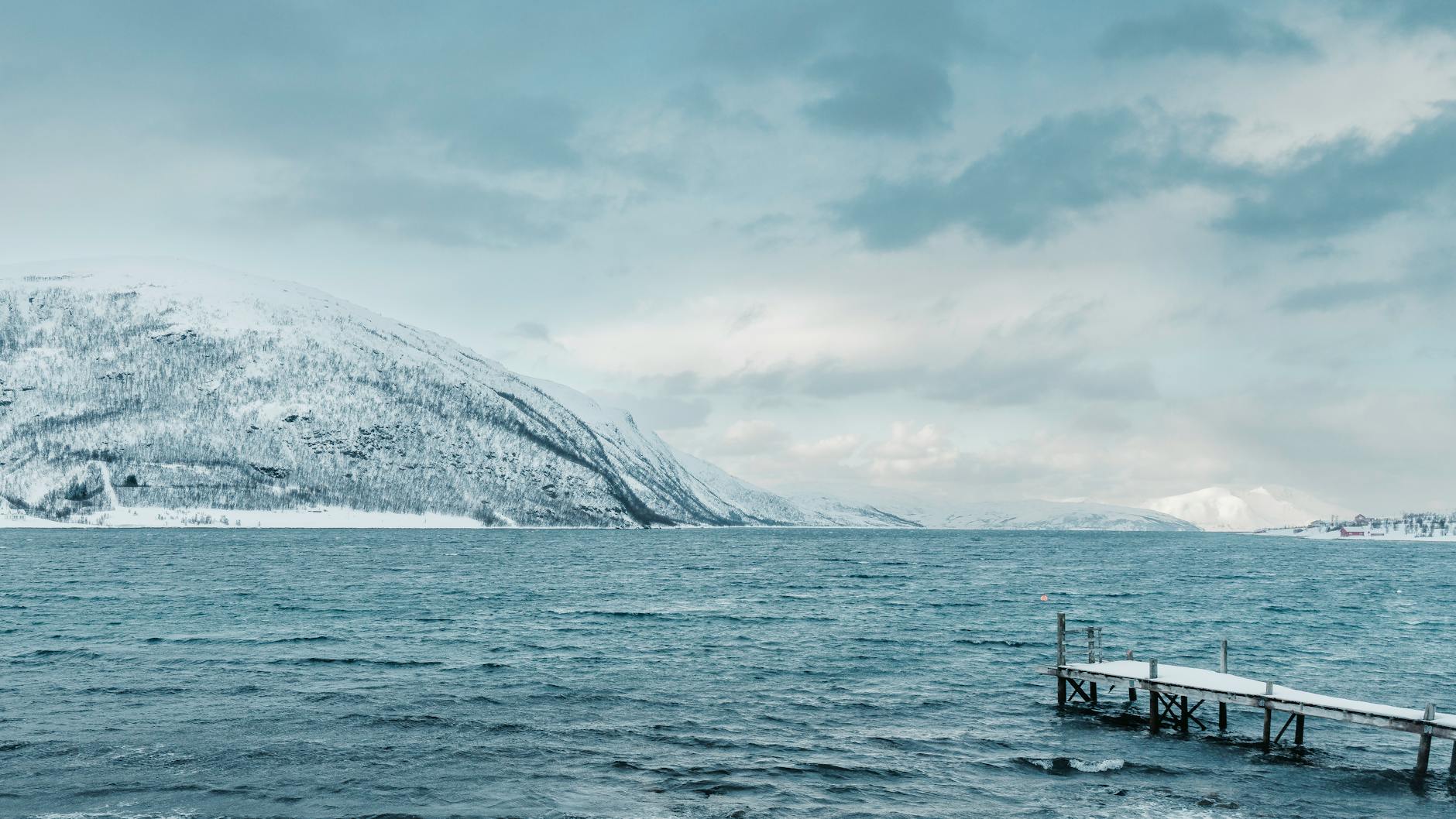 serene winter landscape in tromso norway