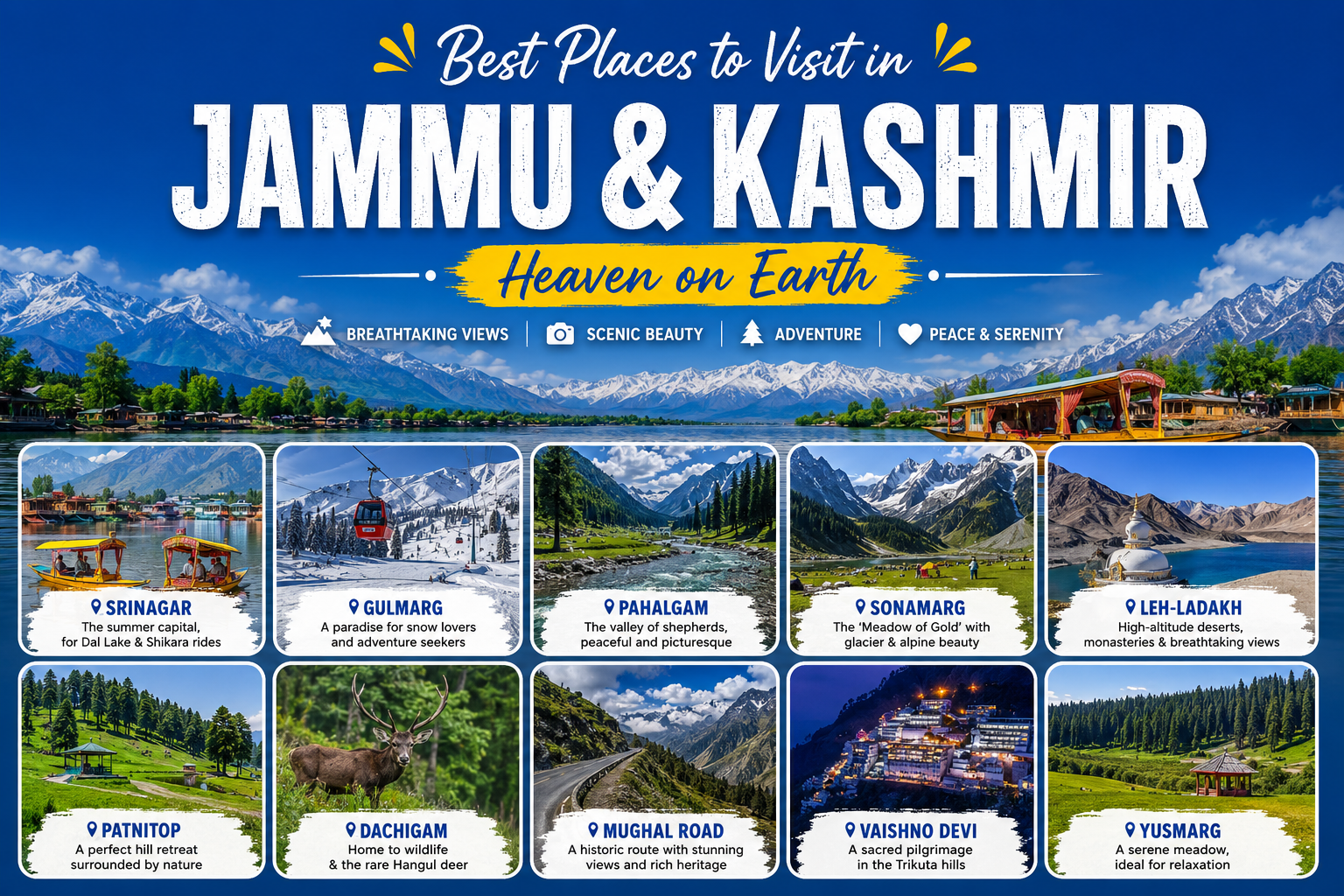Best Places to Visit in Jammu and Kashmir